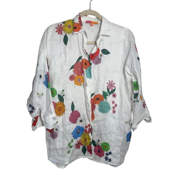 Vilagallo Louisa Pure Linen Blouse Sz. 36 (US S 4-6) - Picture 3 of 8